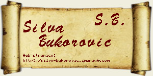 Silva Bukorović vizit kartica